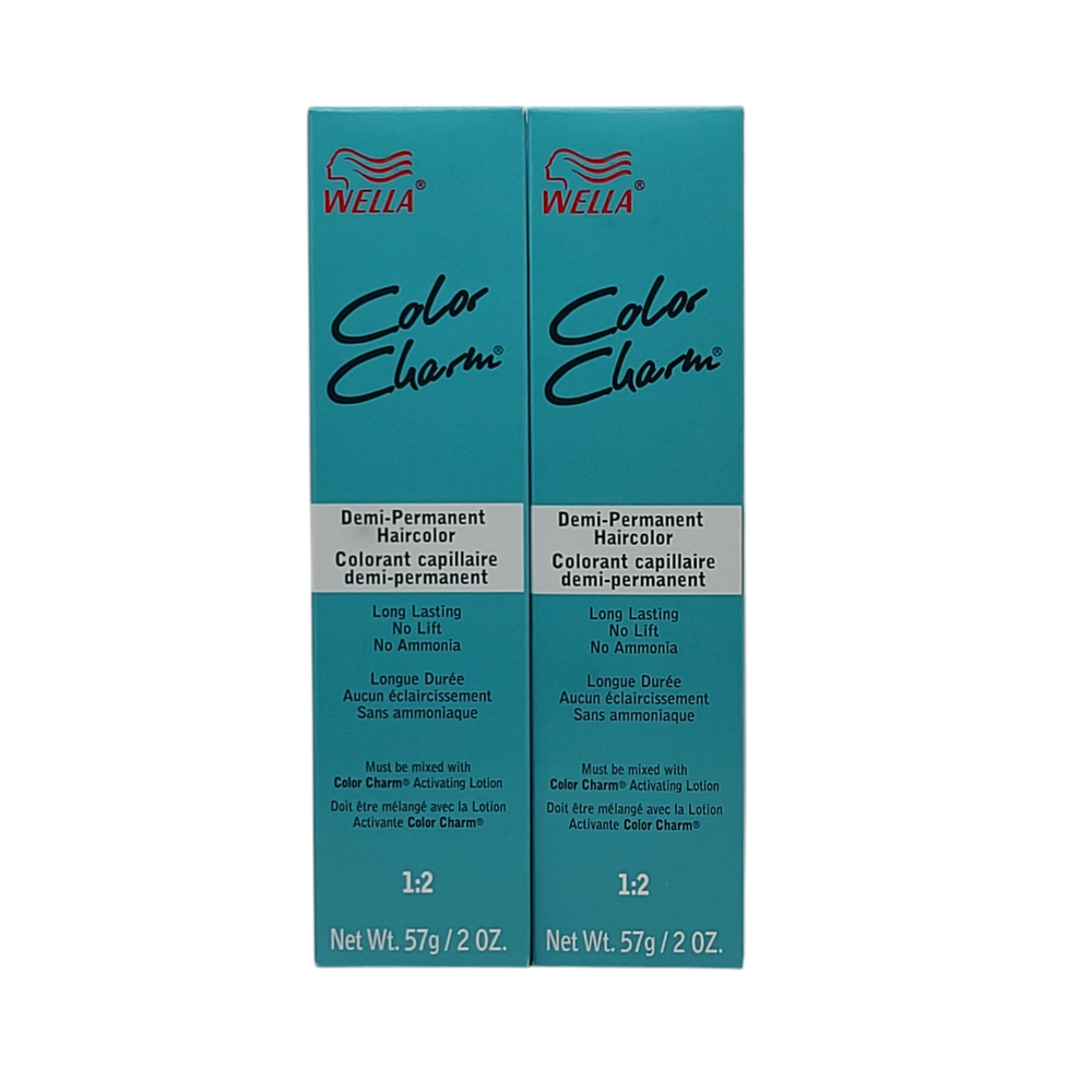2 Pack Wella Color Charm Demi-Permanent Hair Color 5N 5/0 Light Natural Brown
