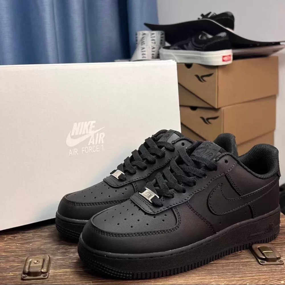 US Black Nike Air Force 1 07 Low Top Men's Sneakers Shoes
