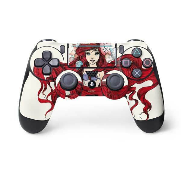 The Little Mermaid PS4 Pro/Slim Controller Skin - Ariel Illustration