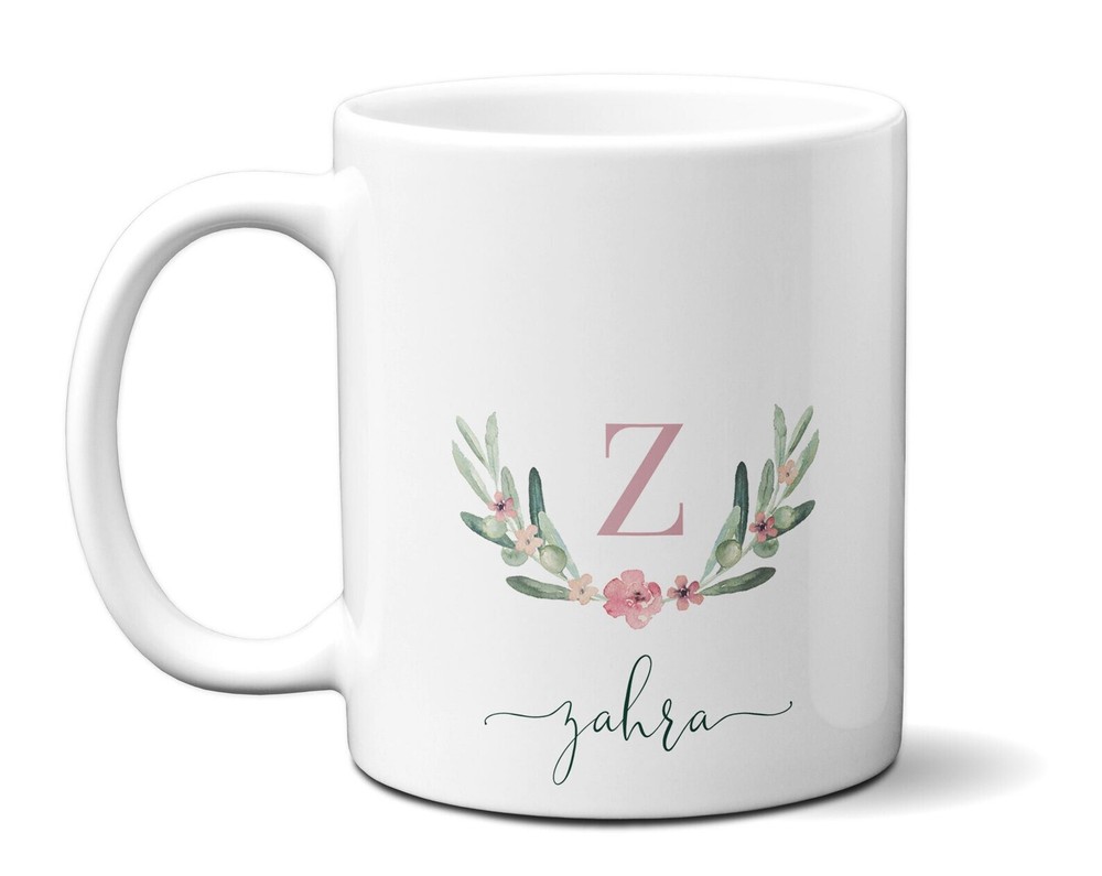 Floral Personalized Mug Customized Gift For Cousin Female