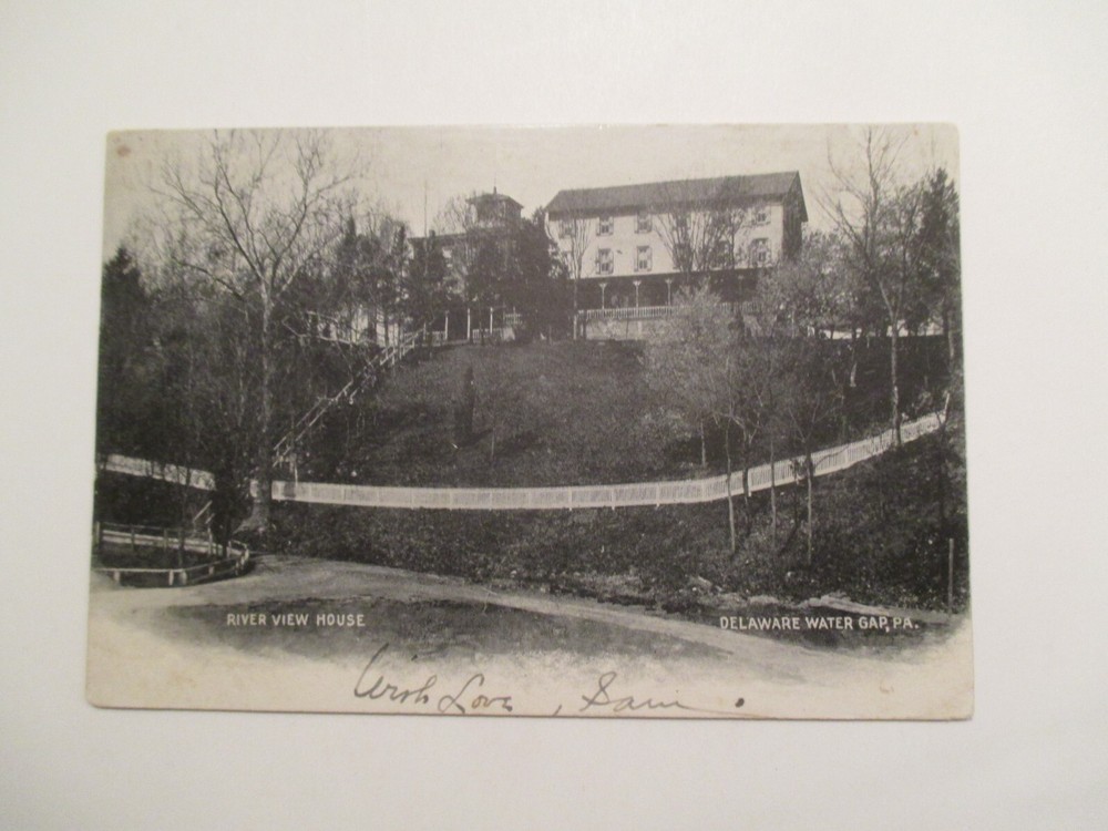 Delaware Water Gap Pennsylvania Postcard River View House 1904 PA