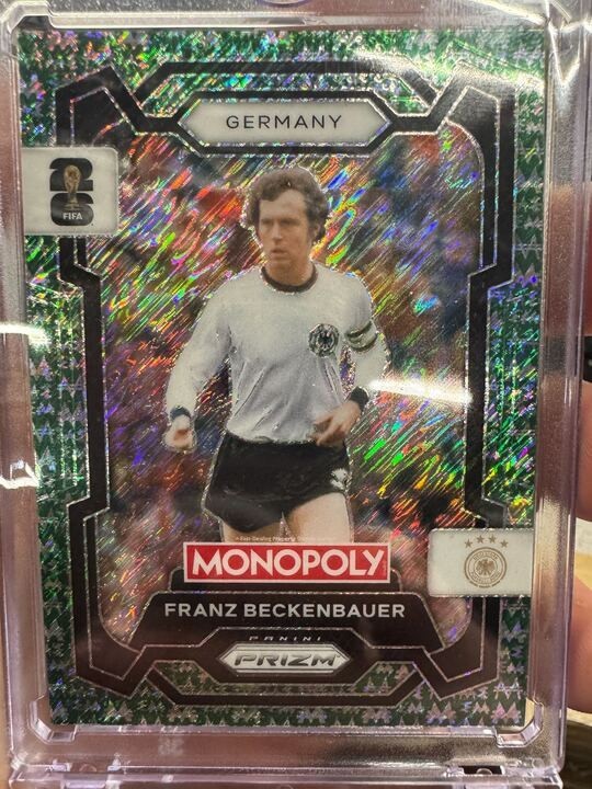Franz Beckenbauer 2026 Panini Prizm World Cup Green Big Money Shimmer 17/20