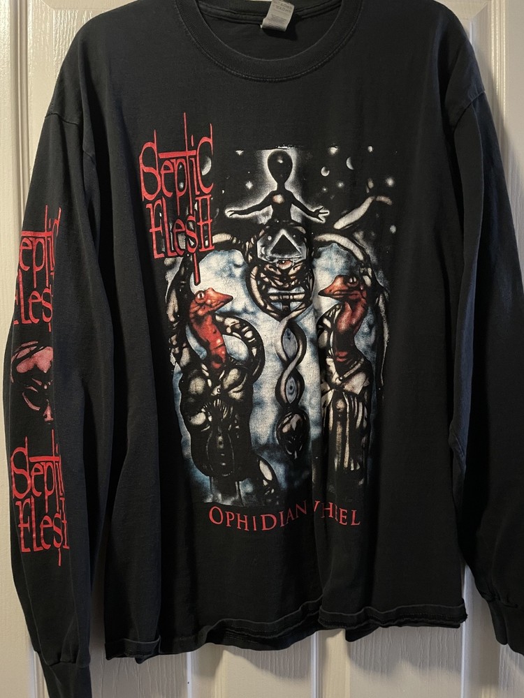 Septicflesh Long Sleeve Shirt XL Used Fleshgod Apocalypse Rotting Christ Evoken
