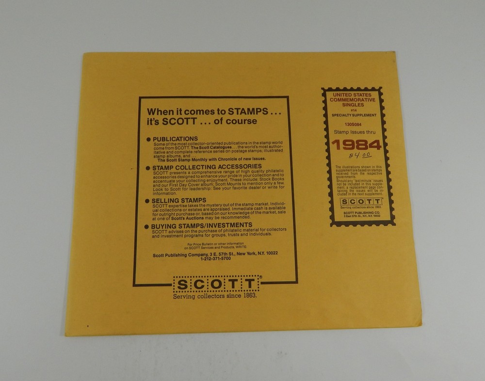 Scott US Commemorative Singles #14 1984 Specialty 130S084 Stamp Album Pages