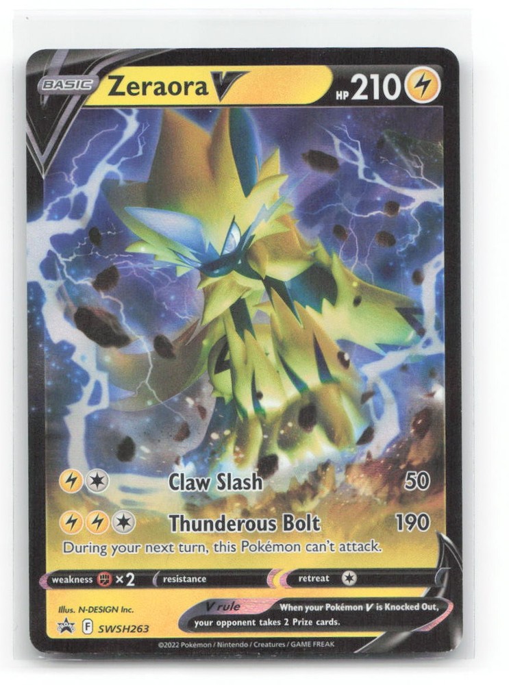 Zeraora V SWSH263 - Holo P Sword & Shield Promo Pokemon NM