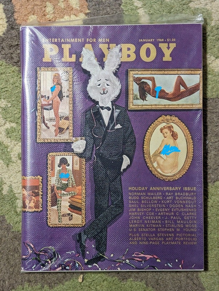 Playboy Magazine January 1968 Holiday Anniversary Issue Good Condition