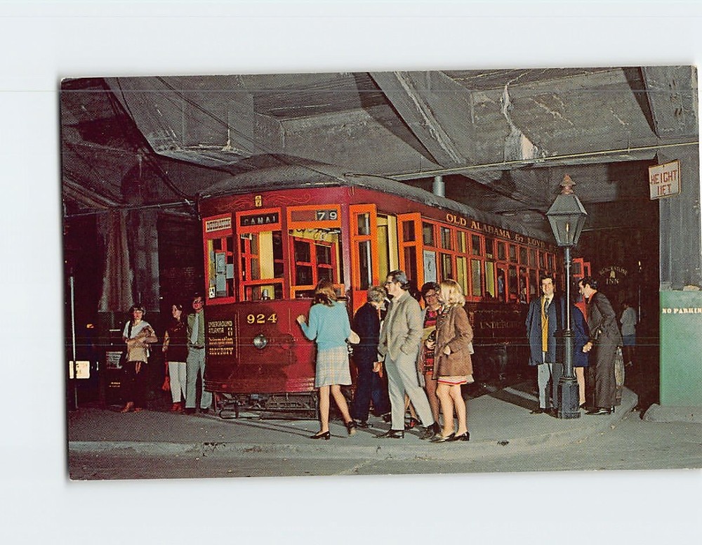 Postcard Underground Atlanta Scene Atlanta Georgia USA