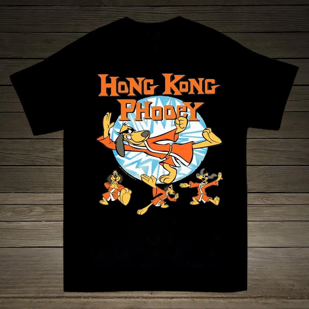 Vtg 1970s Classic Hong Kong Phooey Black S to 5XL Unisex Shirt VK207