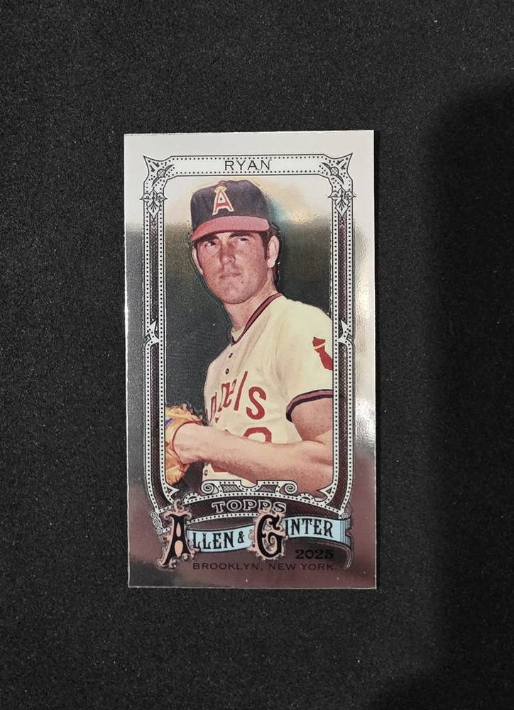 2025 Topps Allen & Ginter #63 Nolan Ryan Chrome Mini HOF Angels