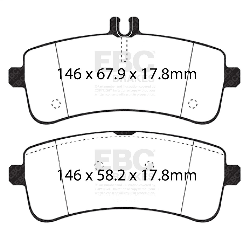 EBC Brakes DP42350R Yellowstuff Street And Track Brake Pads