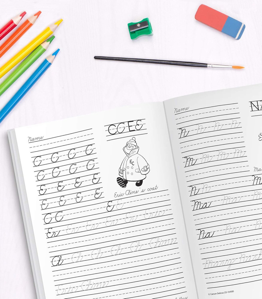 Carson Dellosa Grades 1-3 Beginning Traditional Cursive Handwriting Workbook,...