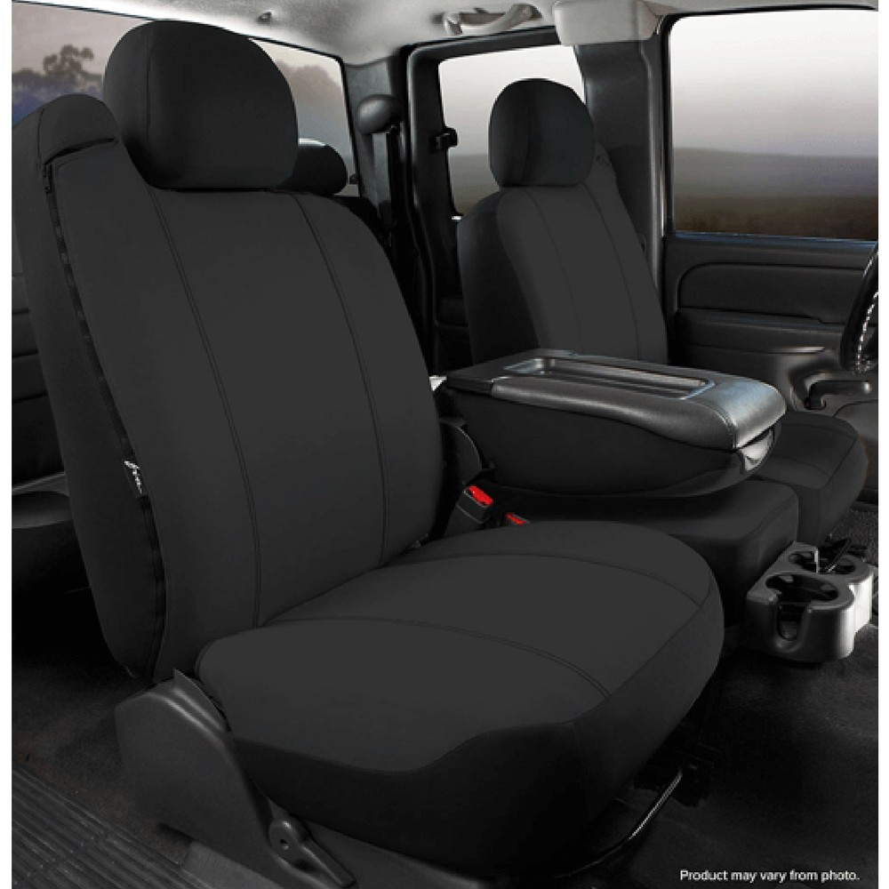 Fia SP88-38 BLACK Front 40 20 40 Blk Seat Cover for Silverado Sierra 1500 2500HD