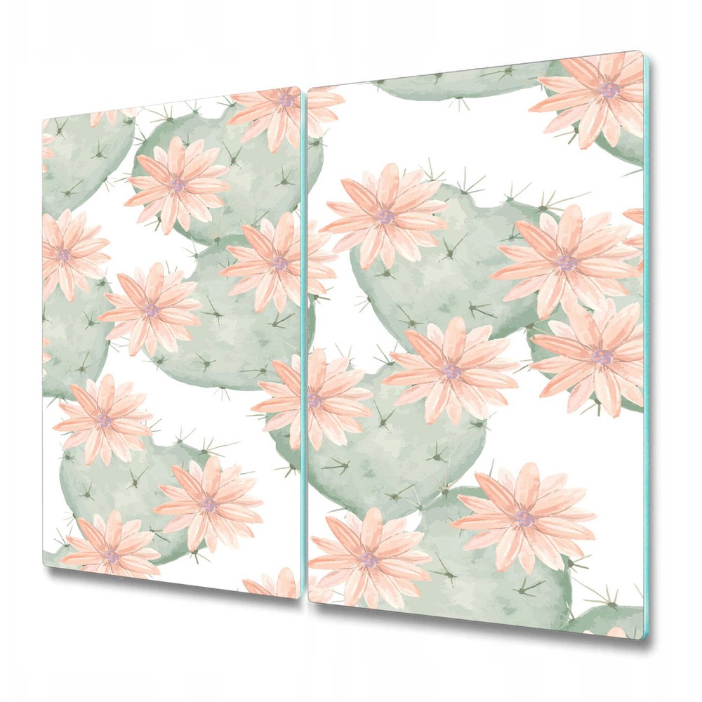 Serving Chopping Board Glass Cover Mexico cactus exotic cacti tropical plants