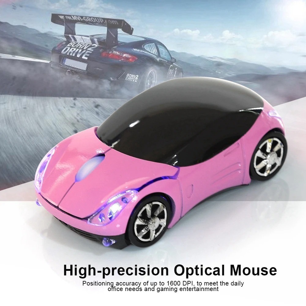 Wireless Optical Mouse 1600DPI for Mac Windows PC Tablet Gaming