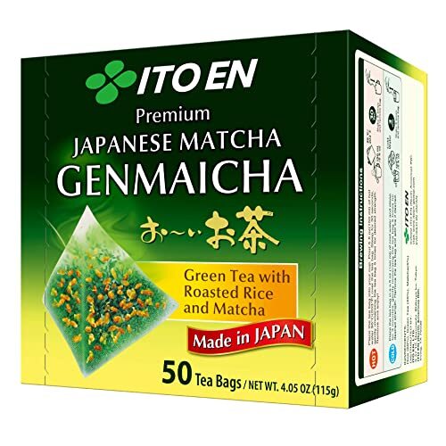 ITO EN Oi Ocha Premium Japanese Matcha Genmaicha Green Tea - Tea Bags 50 Count