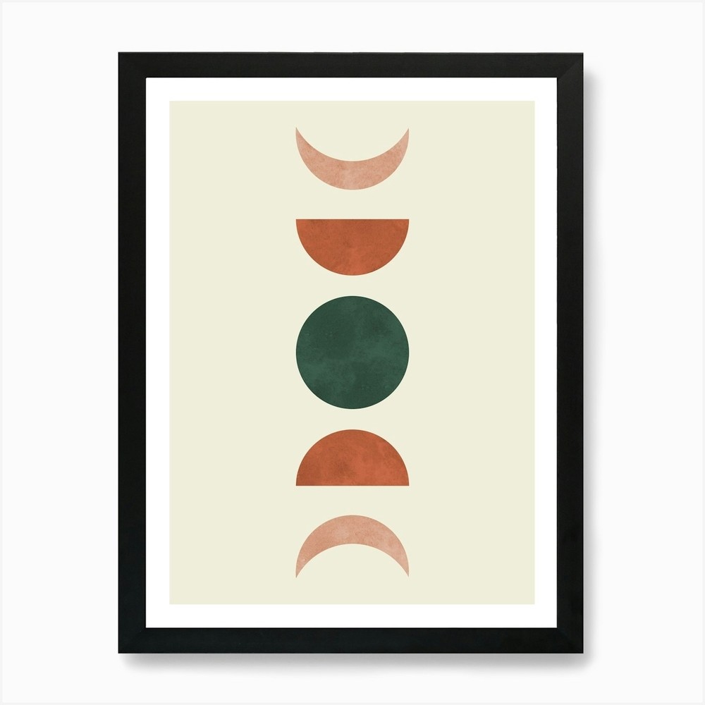 Moon phases 1 Art Print Framed Wall Art Poster Canvas Print Picture
