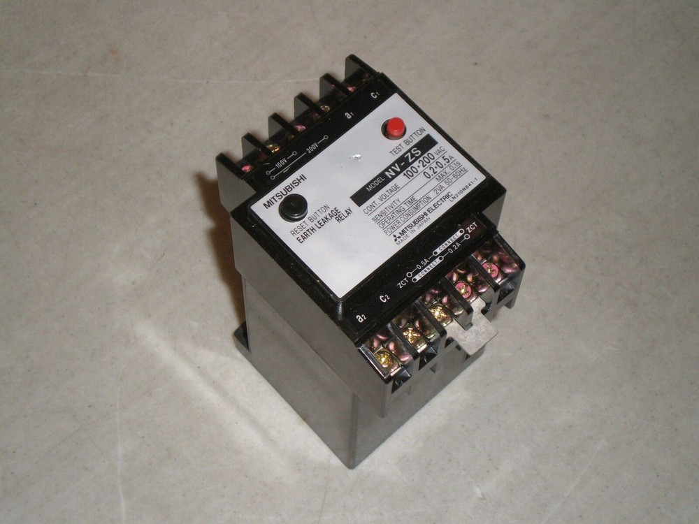 Mitsubishi Earth Leakage Relay NV-ZS Free Shipping! NVZS