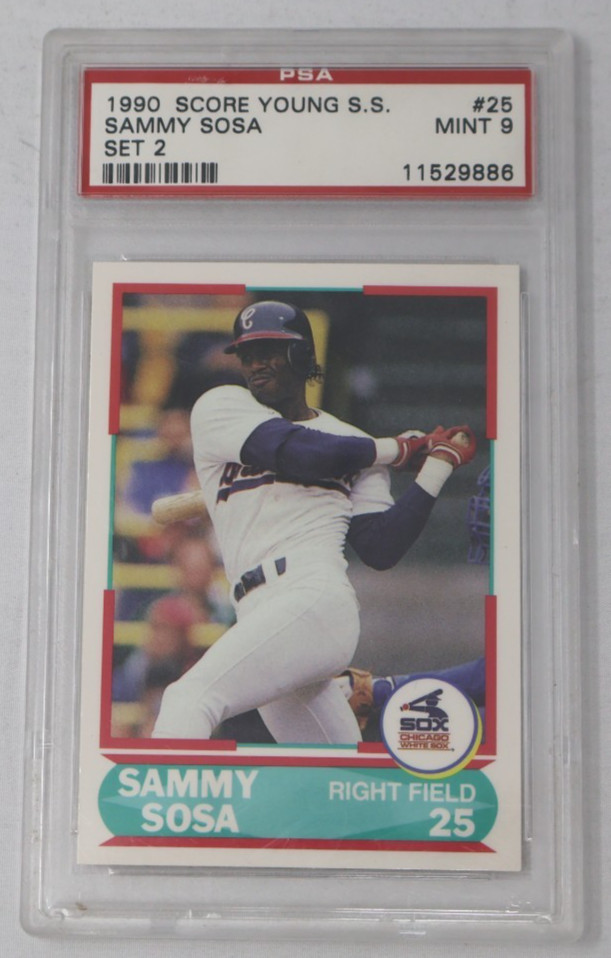 Sammy Sosa 1990 Score Young Superstar Set 2 PSA 9 Mint