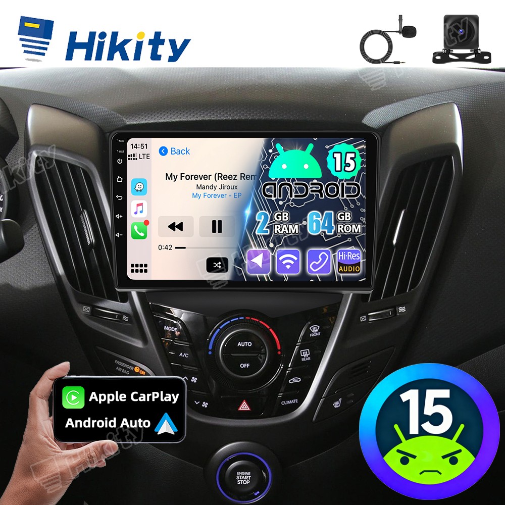 Apple CarPlay For 2011-2017 Hyundai Veloster 9