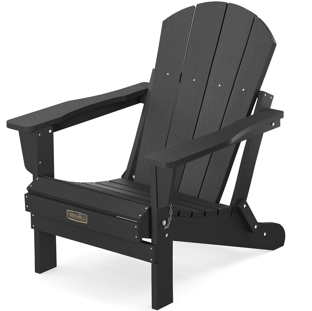 Folding Adirondack Chairs Patio Chairs Lawn Chair Outdoor Weather Resistant f...