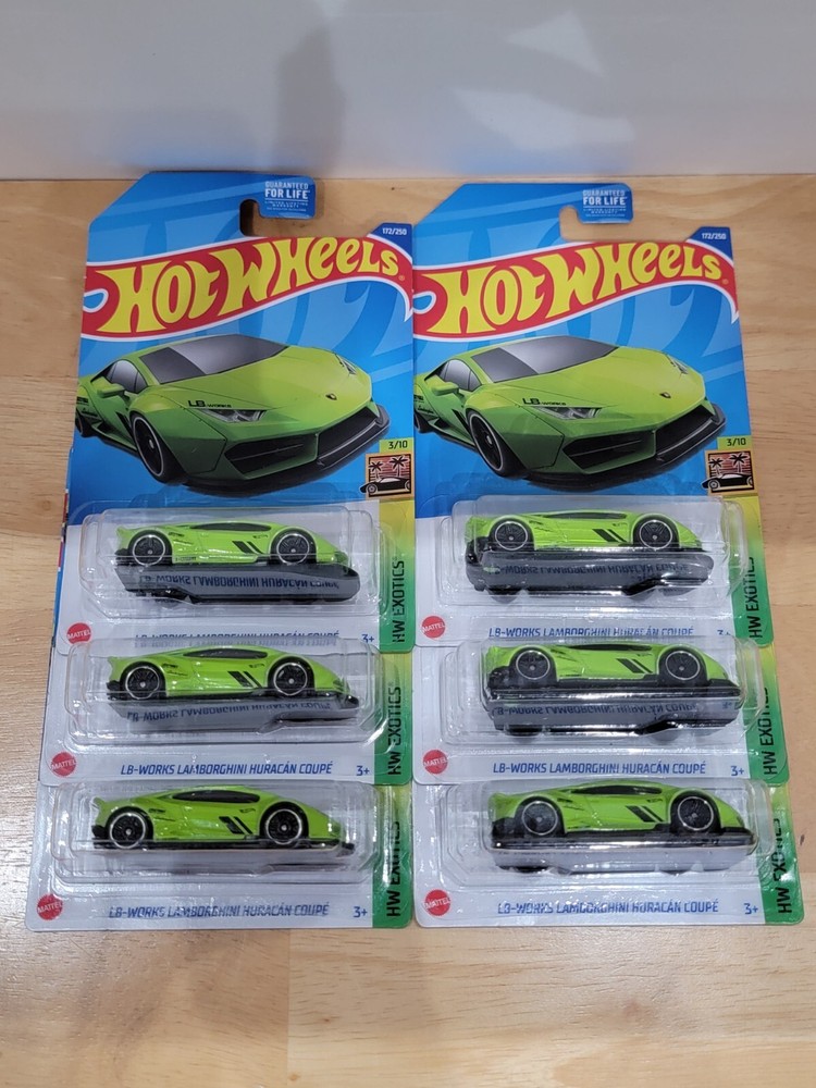 Hot Wheels 2022 KROGER Exclusive LB-Works Lamborghini Huracan Coupe  Lot Of 6