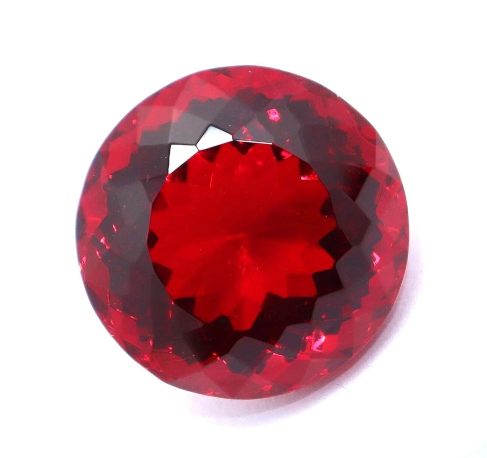 1000 Ct Natural Brazilian Shiny Red Color Topaz Roundcut Certified LooseGemstone