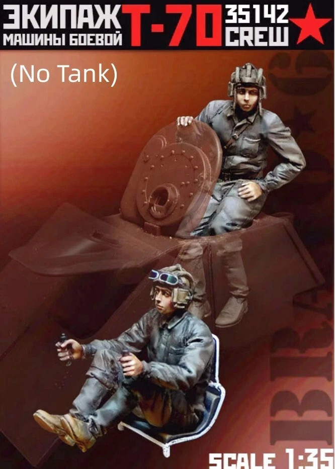 1/35 resin figures model WWII Soviet Tank Soldiers 2 man unassembled unpainted