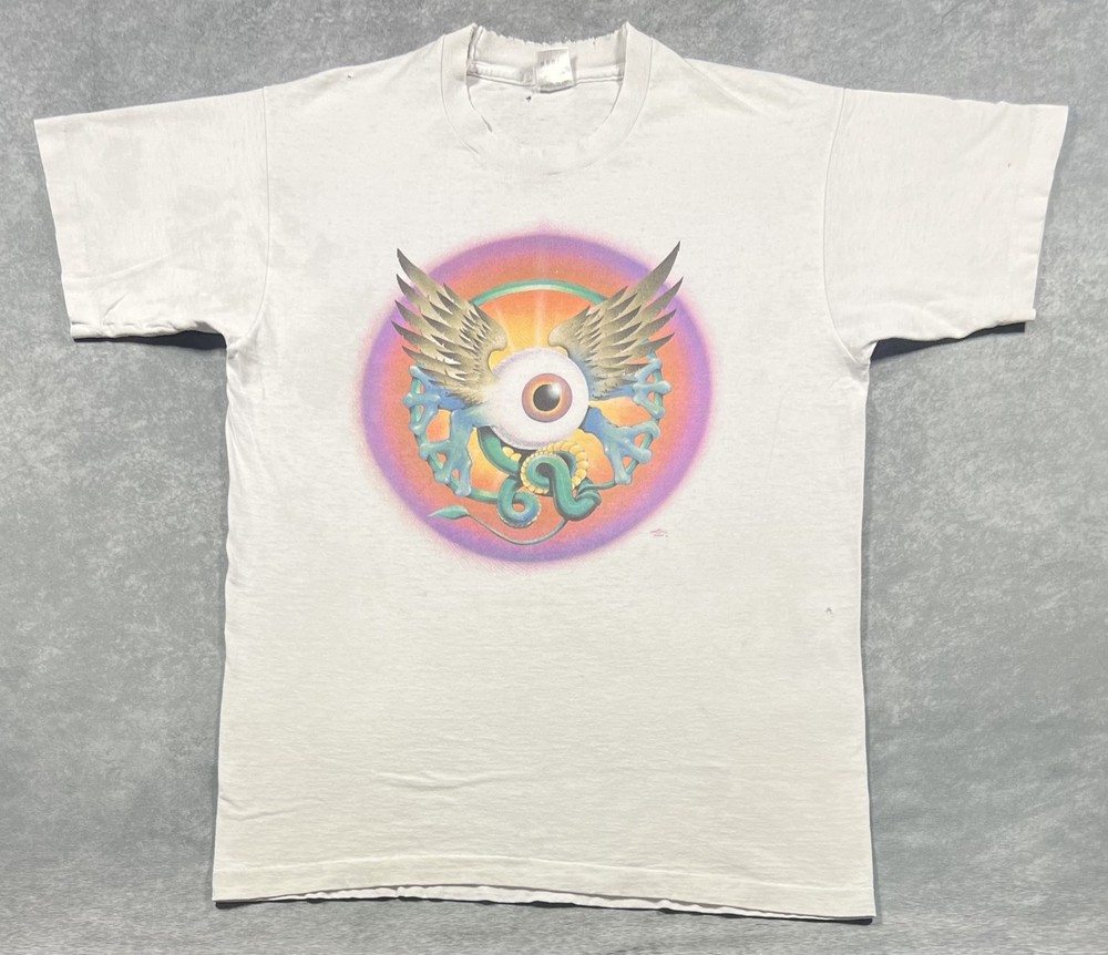Vintage 90s Stanley Mouse Flying Eye Grateful Dead Jimi Hendrix T-Shirt Size L