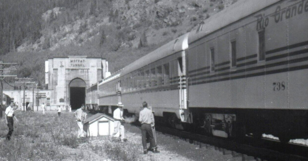 Rio Grande Passenger Railroad Moffat Tunnel Colorado Vintage Photo 5x7 c1960s
