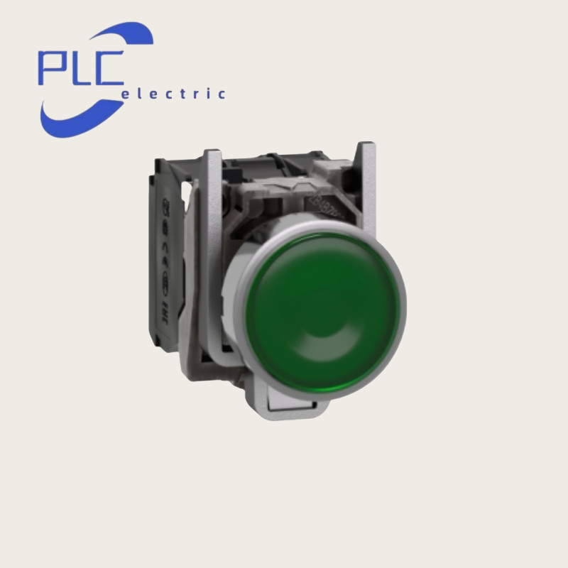 New With Box Schneider XB4BW33M5 Ø22 Green button with light 230...240V AC