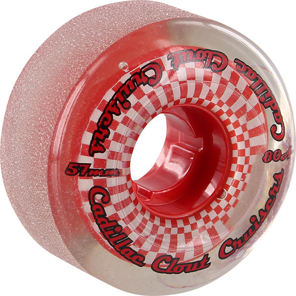 CADILLAC CLOUT CRUISERS 57mm 80a SMOKE/RED WHEELS SET
