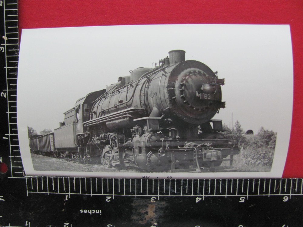 Chesapeake & Ohio Railroad 0-8-0 Locomotive #63 Photo Richmond Virginia 1951