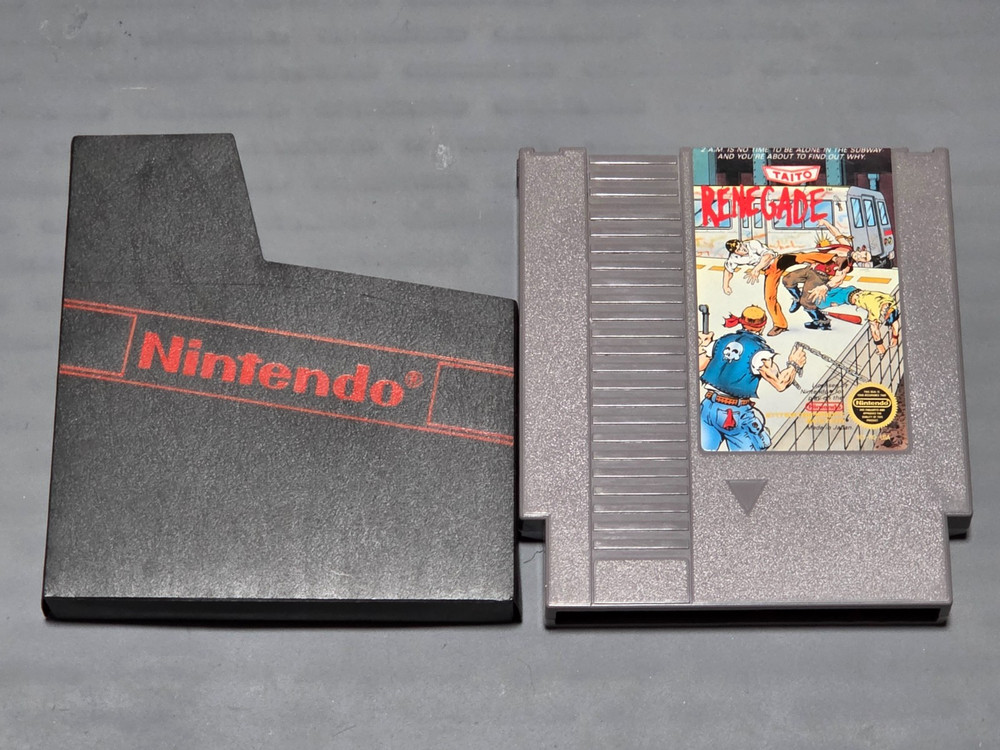 Retro Original Nintendo NES Renegade Authentic Game - Tested & Working