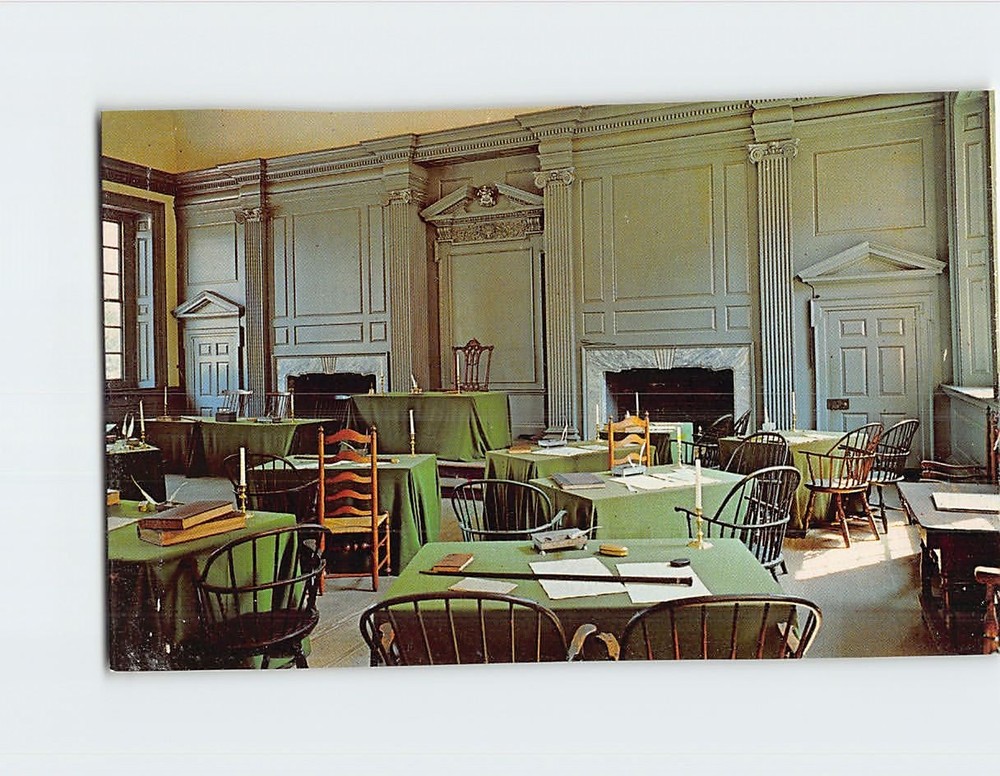 Postcard Assembly Room Independence Hall Philadelphia Pennsylvania USA