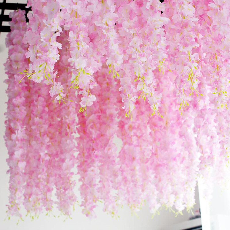 Flower String flower vine Handmade flowers Artificial Flower Lightweight wi