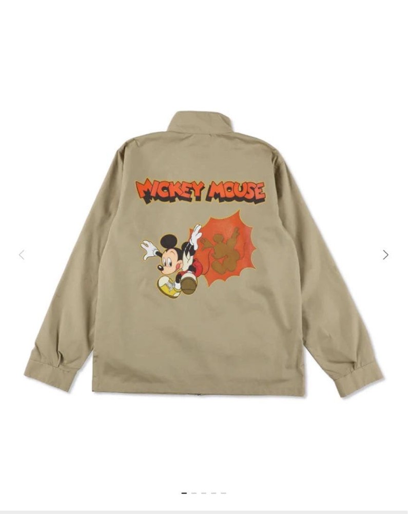 WIND AND SEA x Disney Mickey Beige Blouson Jacket L New Rare Unused