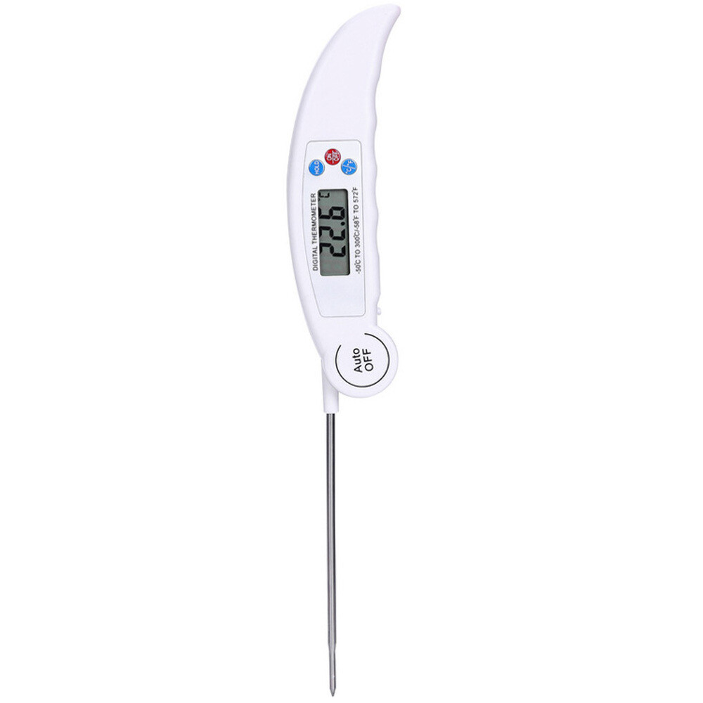 Barbecue Thermometer Digital Folding Temperature Probe White