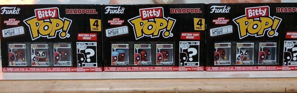 Funko Bitty Pop!: Marvel - Bitty Pop! Deadpool 4-Pack With Mystery Chase