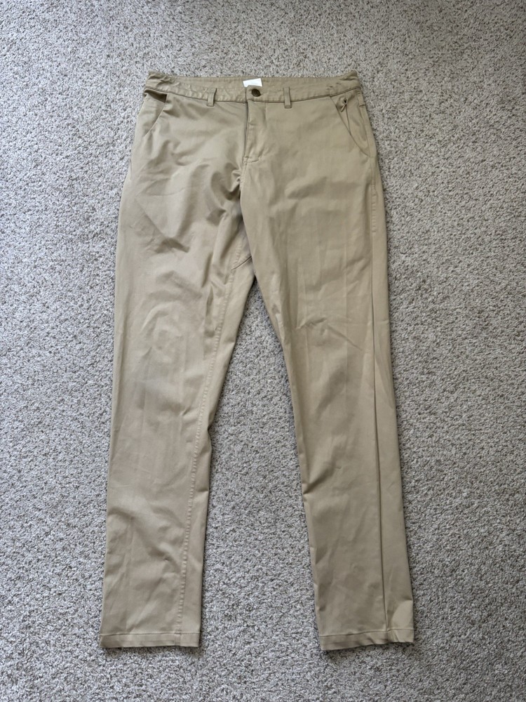 Barbell Apparel Pants Mens Size 32x32 Khaki Slim Performance Tech Chino Straight