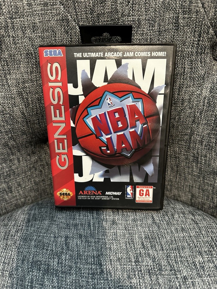 NBA Jam Sega Genesis Complete In Box CIB Great Shape