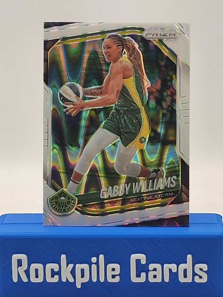 2025 Panini Prizm WNBA - Gabby Williams #77 White Seismic Prizm