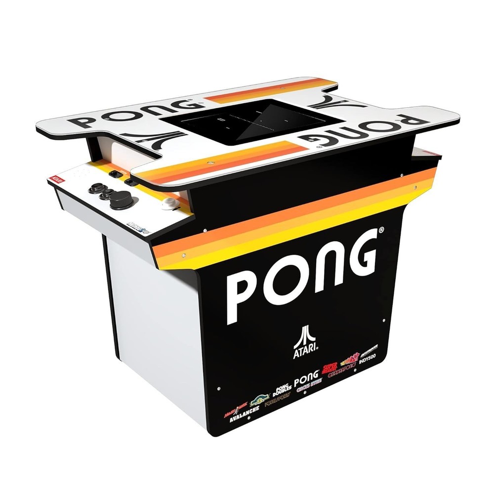 Arcade1Up Pong Head-To-Head Arcade Table 12-In-1 Cocktail Game - Official