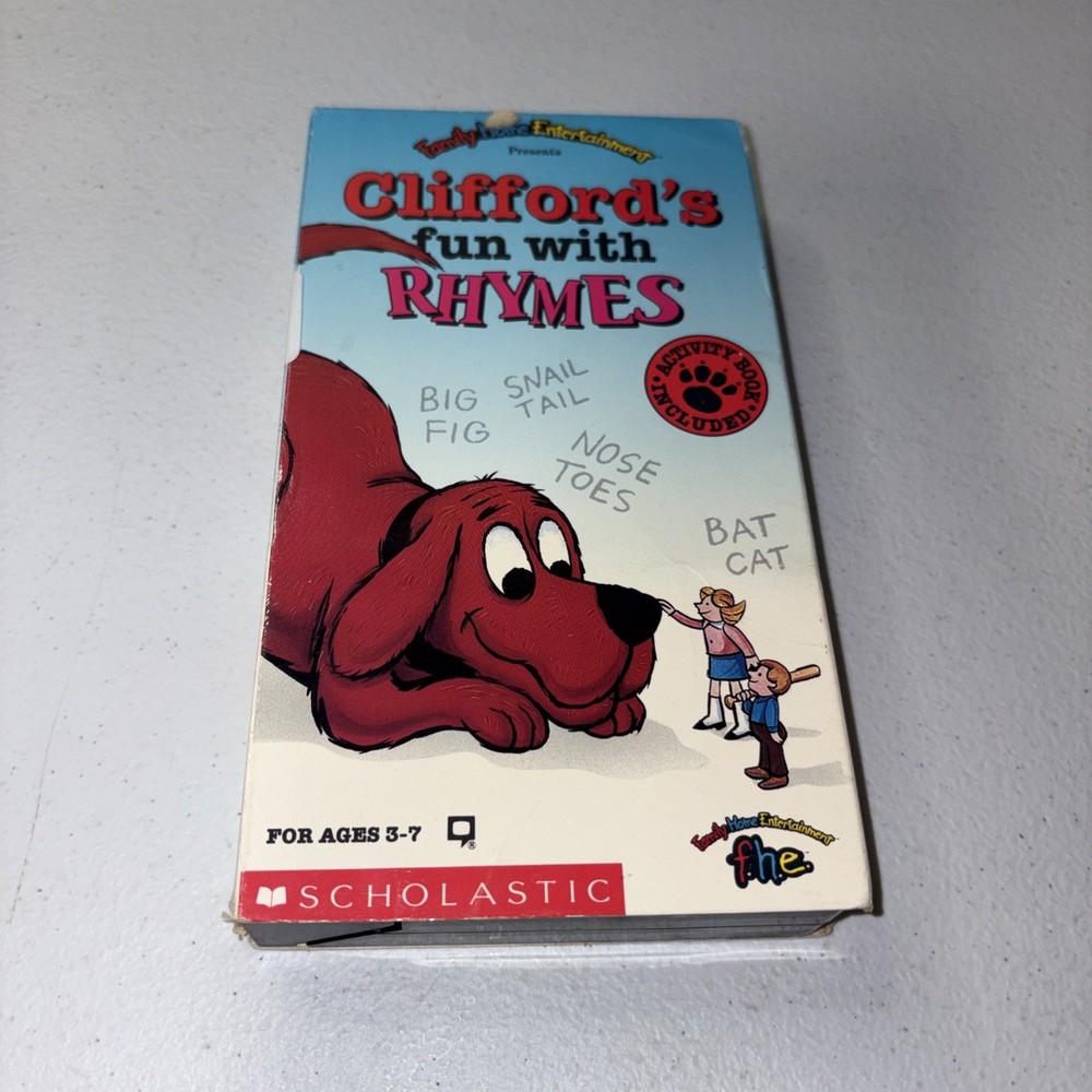 Clifford’s Fun With Rhymes VHS Good Condition VHS Clifford The Big Red Dog