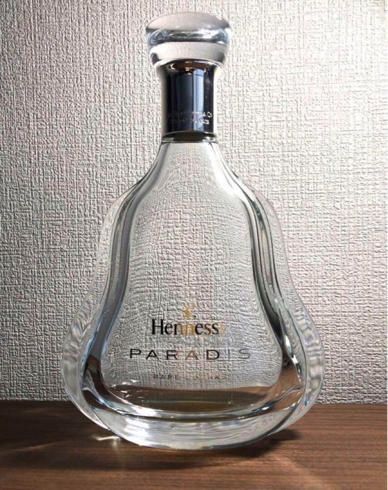 Hennessy Paradis Empty Bottle Cognac Crystal Decanter No Box Interior Used