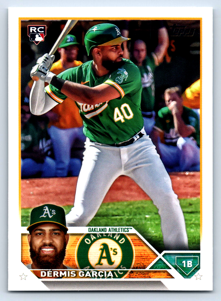 2023 Topps Update Dermis Garcia Oakland Athletics Rookie Card #US11