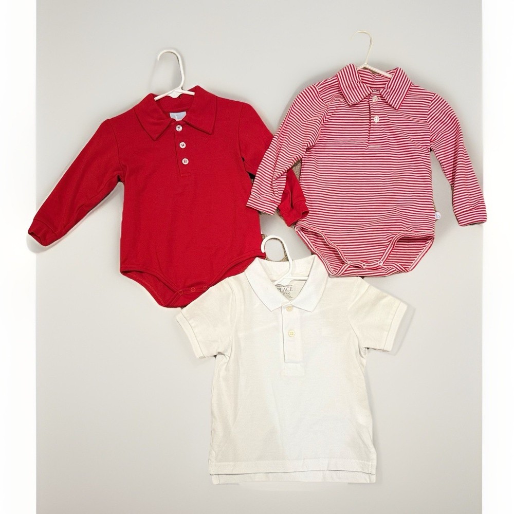 Bella Bliss Boys One Piece, Button Down, Collar, Size 18 Months, Lot of 3