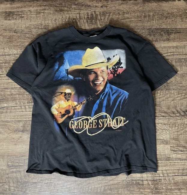 Vintage 90s George Strait Country Music Festival Shirt