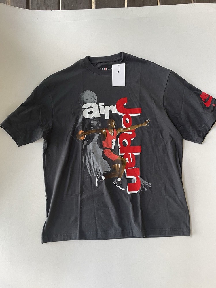 NWT Nike Air Jordan 1985 Off-Noir Men’s Graphic T-Shirt Black SZ Large IF3361 04