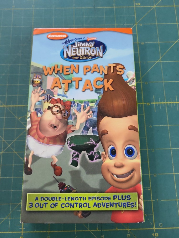 The Adventures of Jimmy Neutron Boy Genius When Pants Attack VHS Nickelodeon