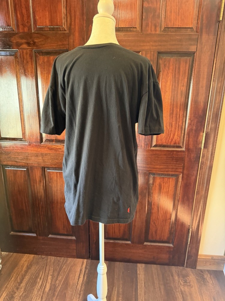 Polo Ralph Lauren Black Cotton Slim Fit Logo T-Shirt Crew Neck Men's XL